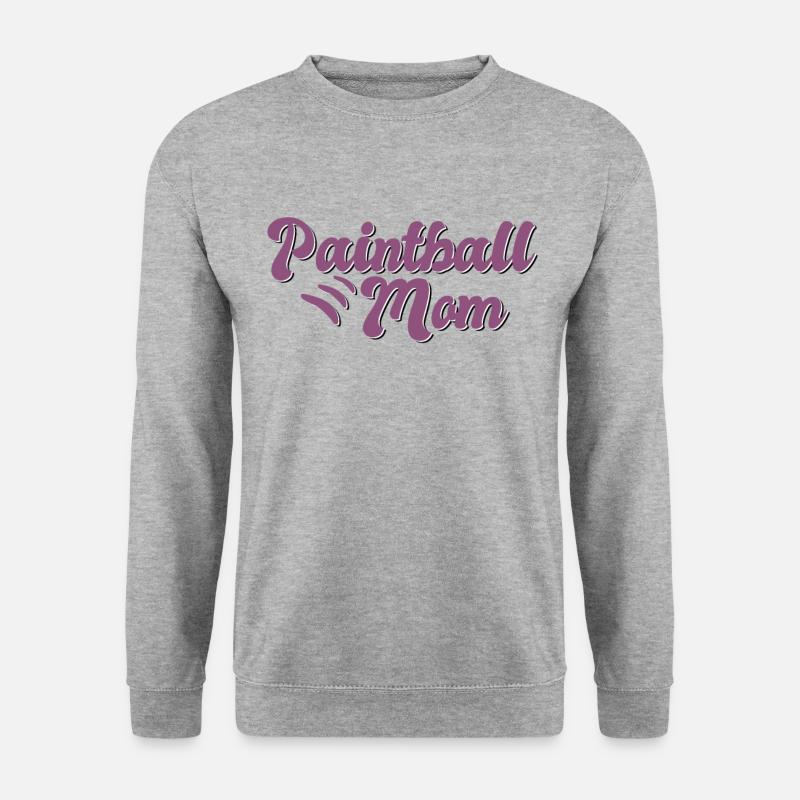 Paintball Mama Geschenk - Unisex Pullover - Weißgrau meliert
