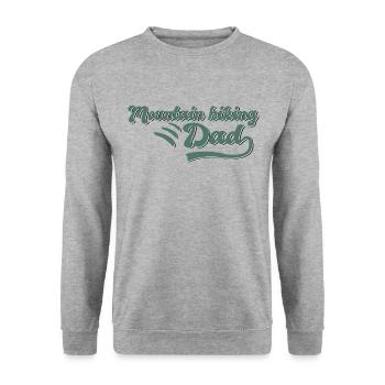 Mountain biking daddy gift - Unisex Sweatshirt - salt & pepper - Front - Alina (178cm) & Michal (187cm)