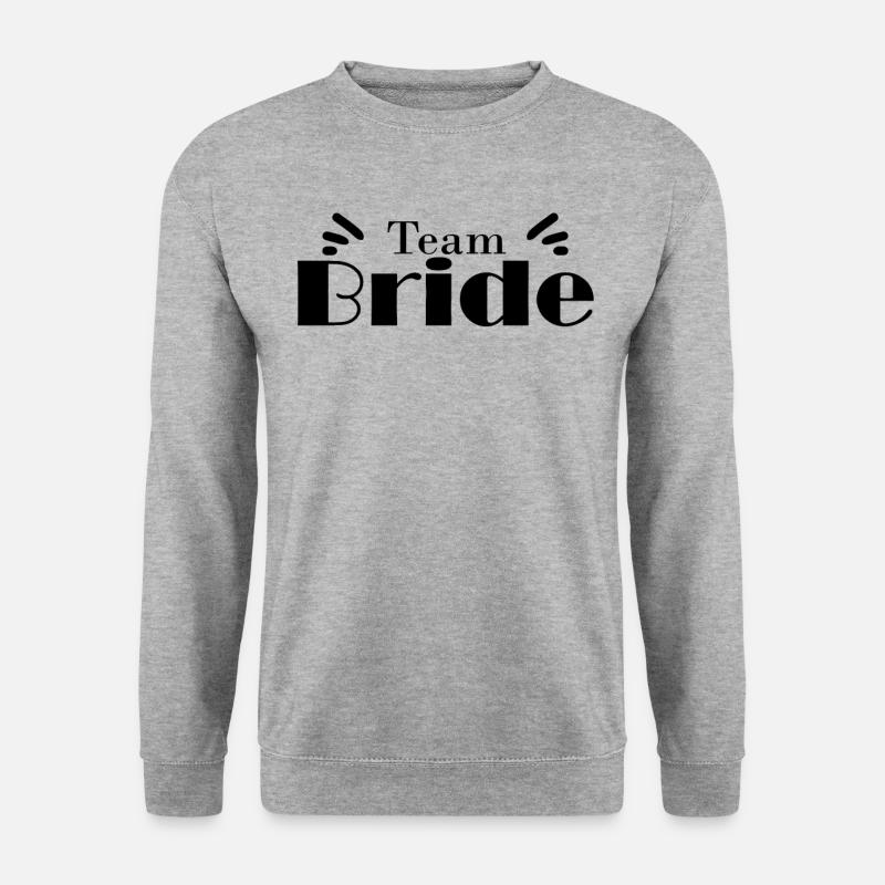 Team Braut Hochzeitsfeier - Unisex Pullover - Weißgrau meliert