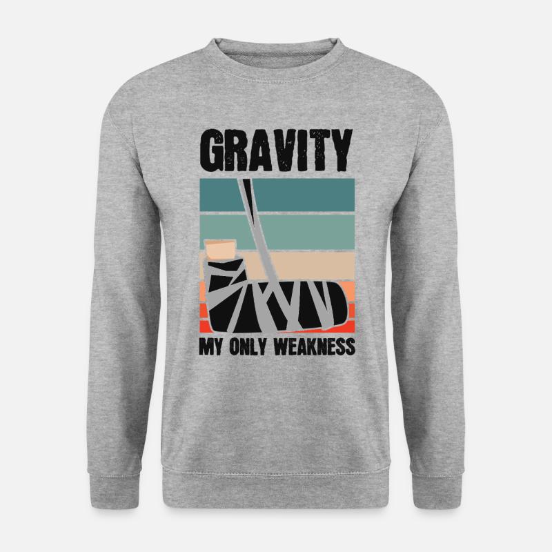 Gravity My Only Weakness Bones - Unisex Sweatshirt - salt & pepper