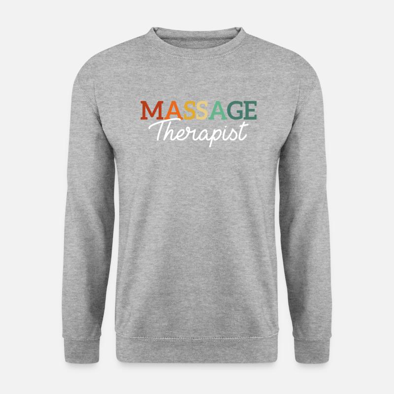 Massage Therapist - Unisex Pullover - Weißgrau meliert