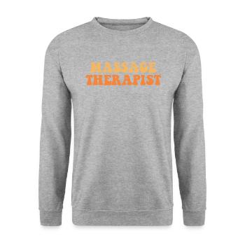 Massage Therapist - Unisex Pullover - Weißgrau meliert - Vorne - Alina (178cm) & Michal (187cm)