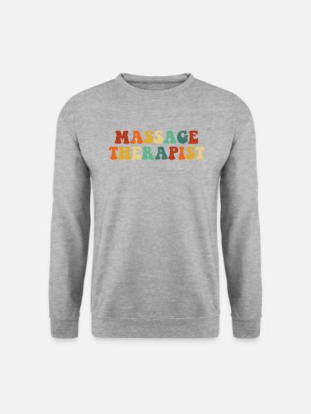 Massage Therapist - Unisex Pullover - Weißgrau meliert
