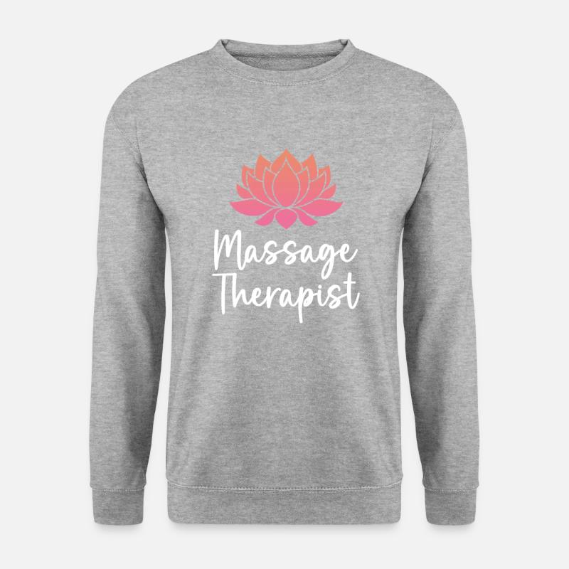 Massage Therapist - Unisex Pullover - Weißgrau meliert