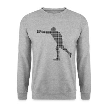 Boxe - Sweat-shirt Unisexe - gris chiné - Devant - Alina (178cm) & Michal (187cm)