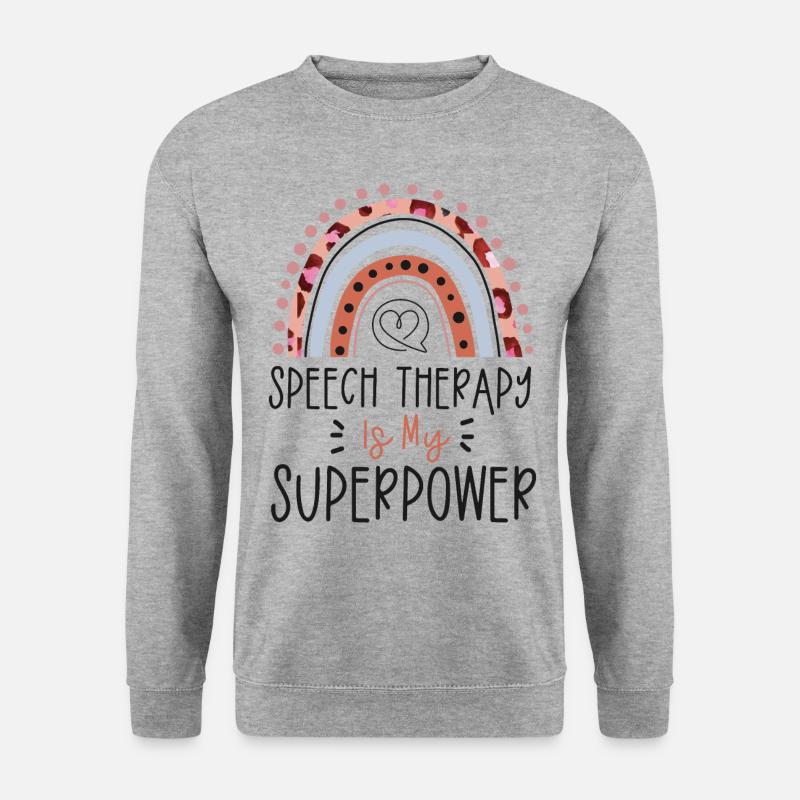 Speech Therapist Therapy Assistant - Unisex Sweatshirt - salt & pepper
