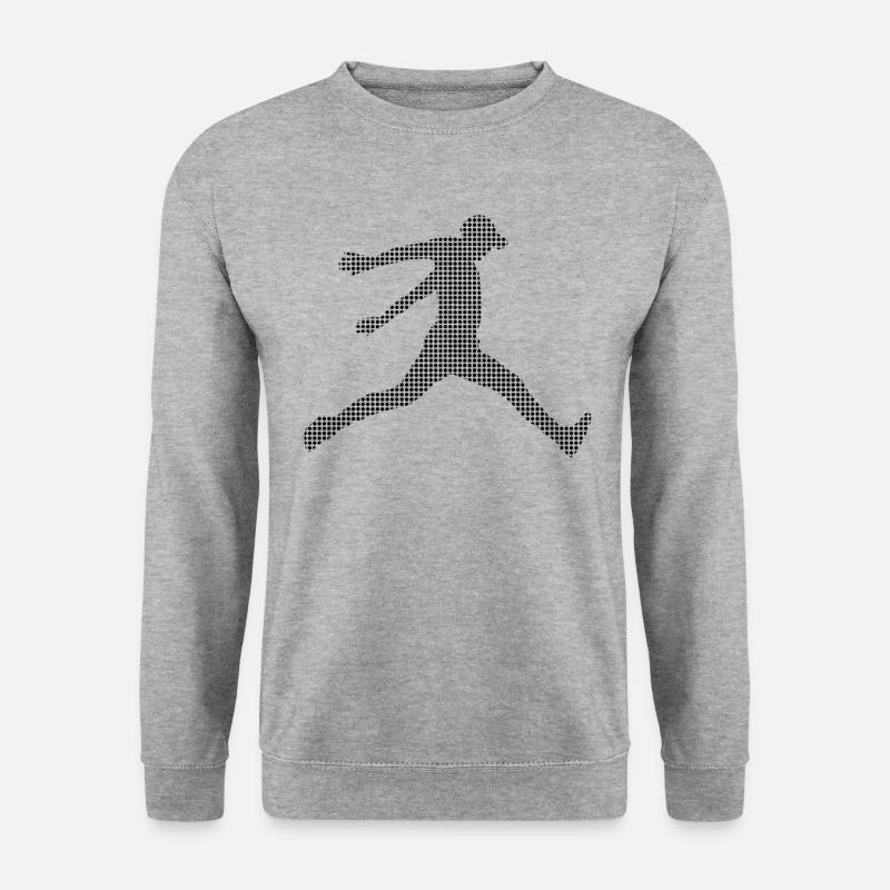 Parkour - Unisex Pullover - Weißgrau meliert