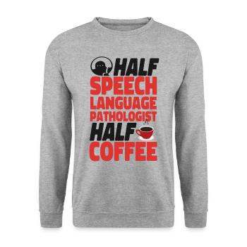 Speech Therapist Therapy Assistant - Unisex Pullover - Weißgrau meliert - Vorne - Alina (178cm) & Michal (187cm)