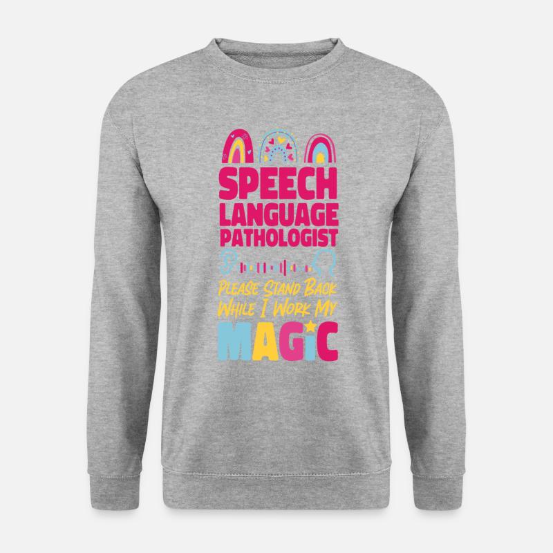Speech Therapist Therapy Assistant - Unisex Pullover - Weißgrau meliert