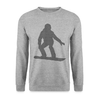 Planche à neige - Sweat-shirt Unisexe - gris chiné - Devant - Alina (178cm) & Michal (187cm)