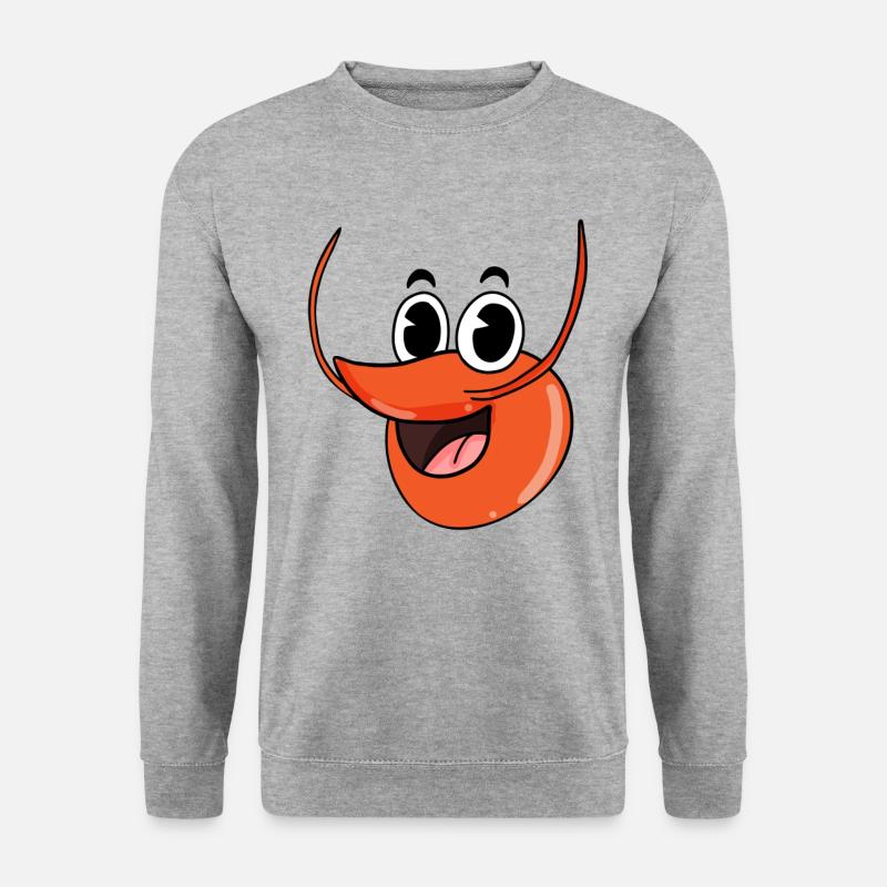Hummer Kopf - Unisex Pullover - Weißgrau meliert