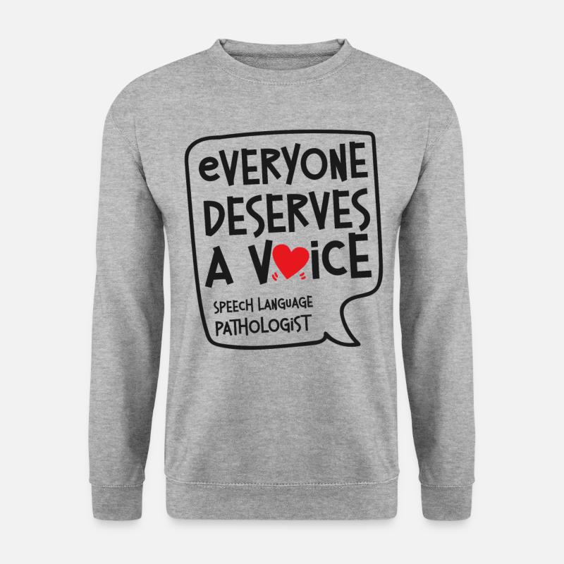 Speech Therapist Therapy Assistant - Unisex Sweatshirt - salt & pepper