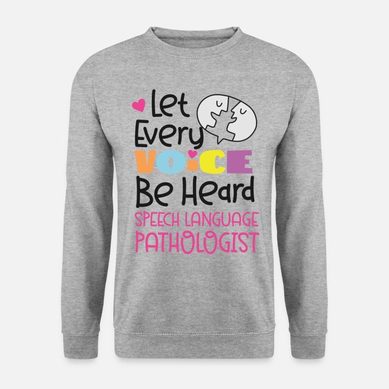 Speech Therapist Therapy Assistant - Unisex Sweatshirt - salt & pepper