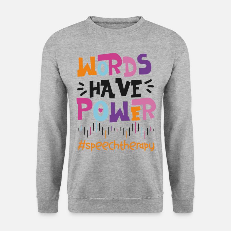 Speech Therapist Therapy Assistant - Unisex Sweatshirt - salt & pepper