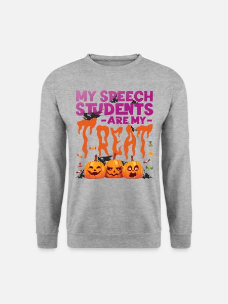 Speech Therapist Therapy Assistant - Unisex Pullover - Weißgrau meliert