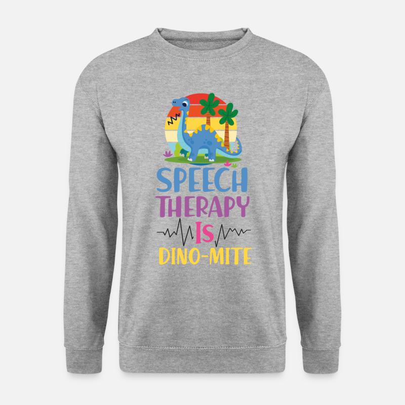 Speech Therapist Therapy Assistant - Unisex Sweatshirt - salt & pepper