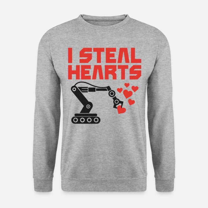 Robot Robotics Engineer Valentines - Unisex Sweatshirt - salt & pepper