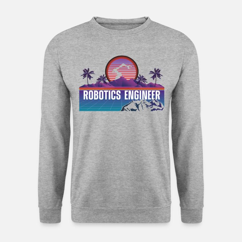 Robot Robotics Engineer Retro - Unisex Sweatshirt - salt & pepper