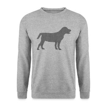 Chien - Sweat-shirt Unisexe - gris chiné - Devant - Alina (178cm) & Michal (187cm)