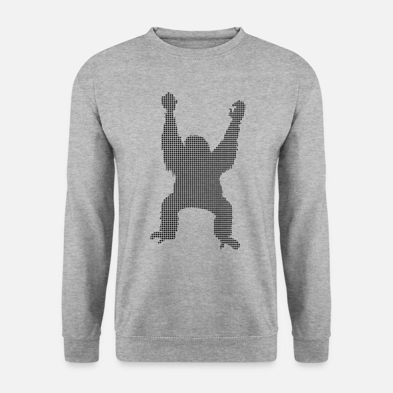 Orang Utan - Unisex Pullover - Weißgrau meliert