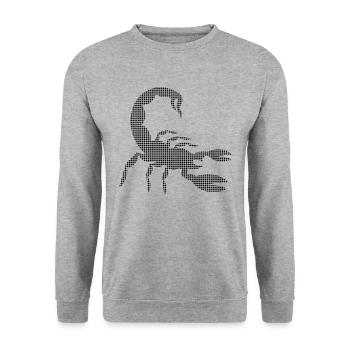 Scorpion - Sweat-shirt Unisexe - gris chiné - Devant - Alina (178cm) & Michal (187cm)