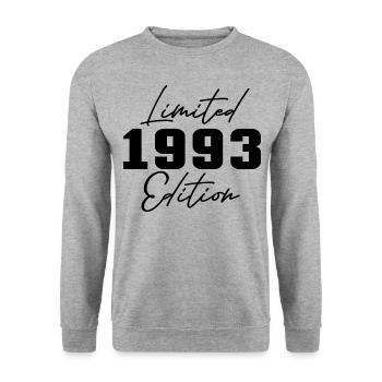 30. Geburtstag Männer Frauen Jubiläum 30 Jahre alt - Unisex Pullover - Weißgrau meliert - Vorne - Alina (178cm) & Michal (187cm)