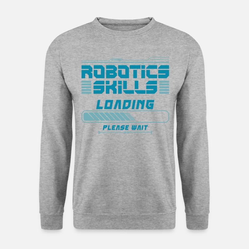 Robot Robotics Engineer Robotics - Unisex Pullover - Weißgrau meliert