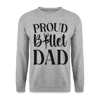 Ballet Dancer Dance Girl Ballerina - Unisex Sweatshirt - salt & pepper - Front - Alina (178cm) & Michal (187cm)
