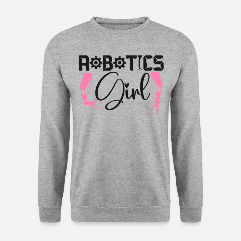 Robot Robotics Engineer Female - Unisex Sweatshirt - salt & pepper