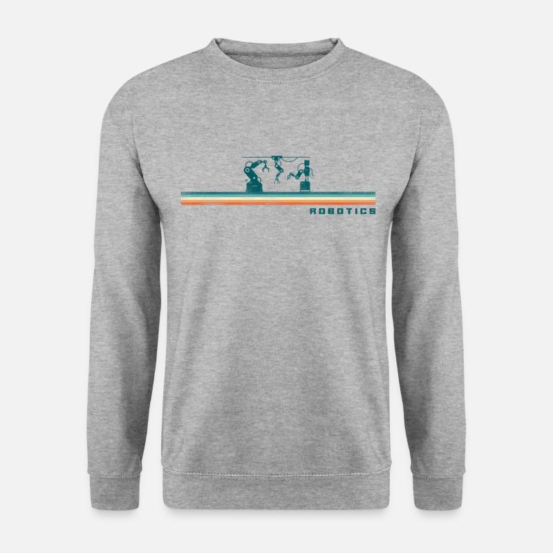 Robot Robotics Engineer Retro - Unisex Sweatshirt - salt & pepper