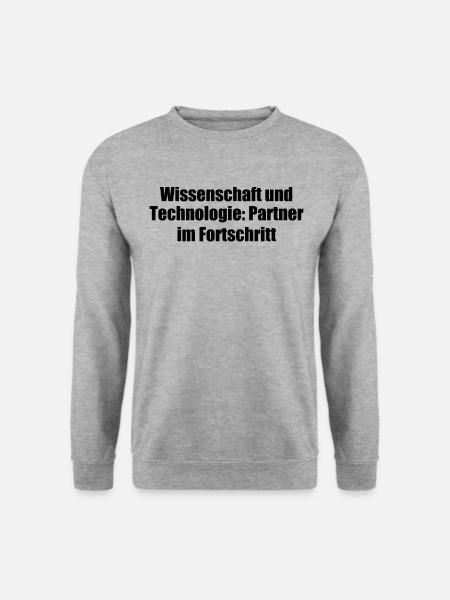 Wissenschaft - Wissenschaft und Technologie: - Unisex Pullover - Weißgrau meliert