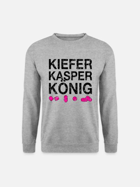 Techno party feiern Spruch - Unisex Pullover - Weißgrau meliert