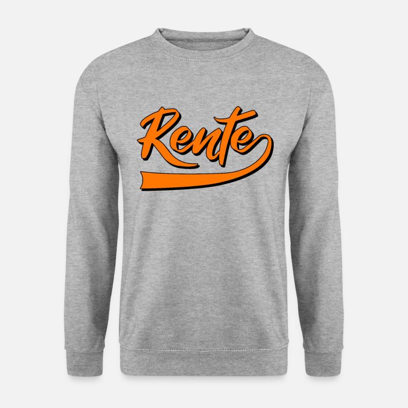 Rente - Unisex Pullover - Weißgrau meliert