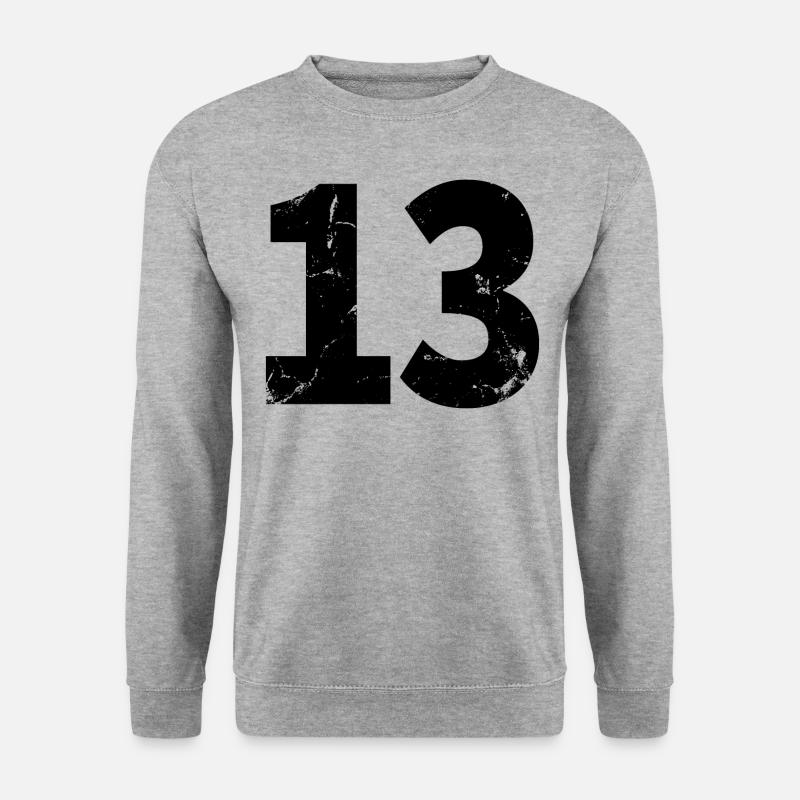 Cooles Geschenk zum 13. Geburtstag von 13 - 13 Jahren - Unisex Pullover - Weißgrau meliert