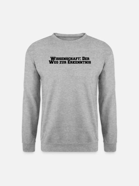 Wissenschaft - Wissenschaft: Der Weg zur - Unisex Pullover - Weißgrau meliert