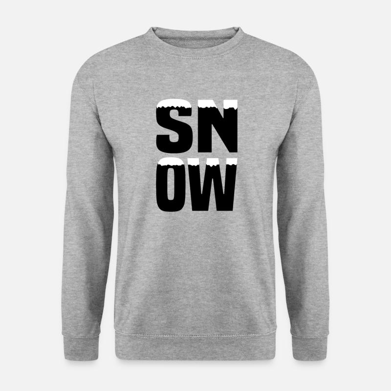 Snow Schnee - Unisex Pullover - Weißgrau meliert