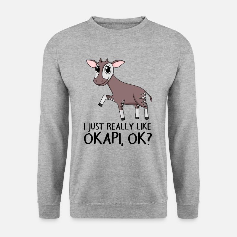 Okapi - Unisex Pullover - Weißgrau meliert