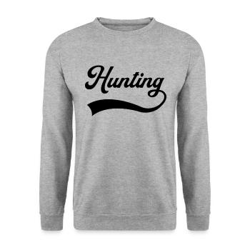 Hiking lettering - Unisex Sweatshirt - salt & pepper - Front - Alina (178cm) & Michal (187cm)