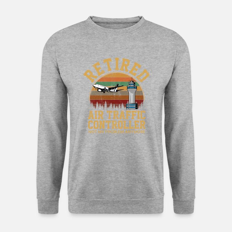 Retired Air traffic controller - Unisex Sweatshirt - salt & pepper