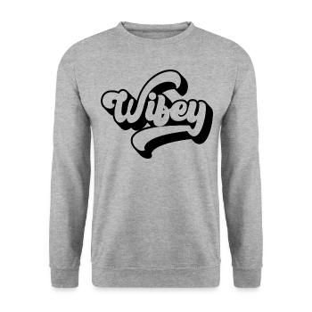 Cool Wifey Matching Couple Wedding Party Mariage - Sweat-shirt Unisexe - gris chiné - Devant - Alina (178cm) & Michal (187cm)