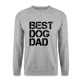 Meilleur père de chien - Sweat-shirt Unisexe - gris chiné - Devant - Alina (178cm) & Michal (187cm)