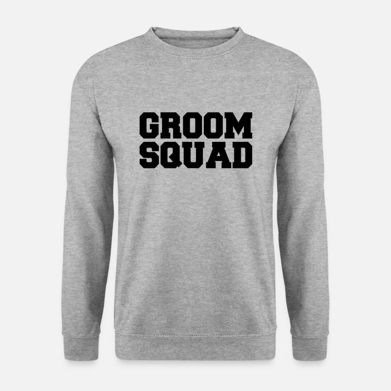 Bräutigam groom JGA - Unisex Pullover - Weißgrau meliert