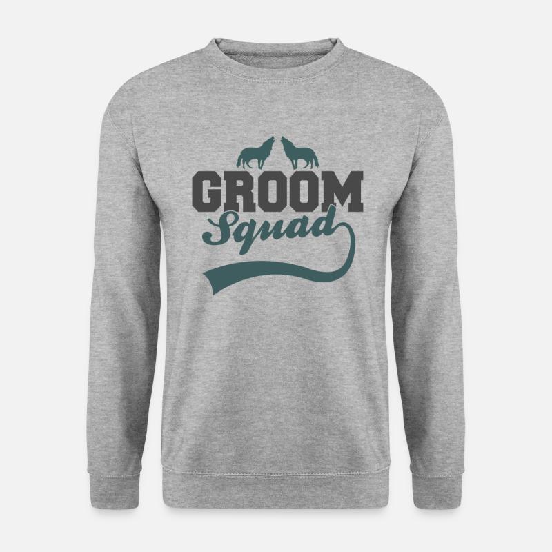 Groom's Wolf Pack - Unisex Sweatshirt - salt & pepper