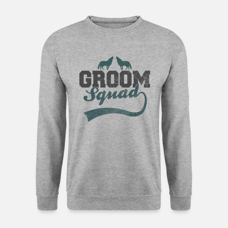 Groom's Wolf Pack - Unisex Sweatshirt - salt & pepper