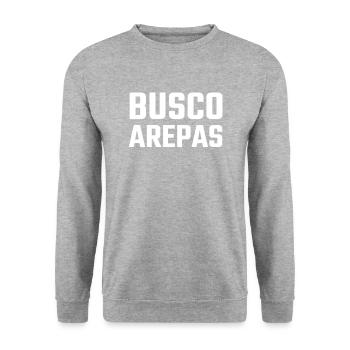 Busco arepas, Venezuela arepa - Sweat-shirt Unisexe - gris chiné - Devant - Alina (178cm) & Michal (187cm)