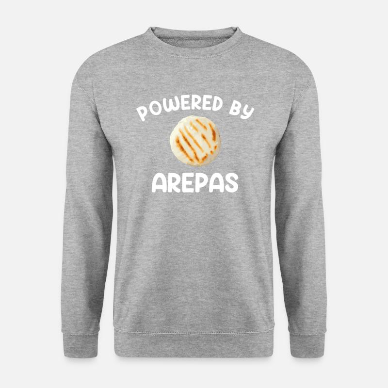 Propulsé par Arepas, Arepas - Sweat-shirt Unisexe - gris chiné