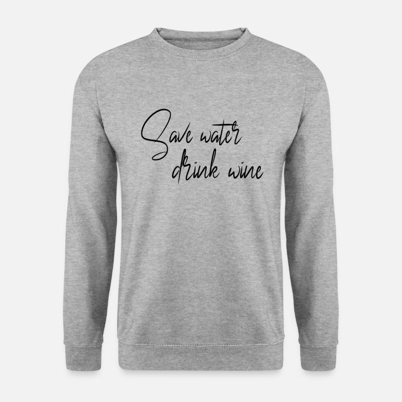 Wine saying - Unisex Sweatshirt - salt & pepper