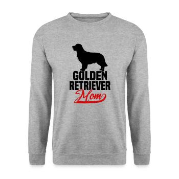 Maman Golden Retriever - Sweat-shirt Unisexe - gris chiné - Devant - Alina (178cm) & Michal (187cm)