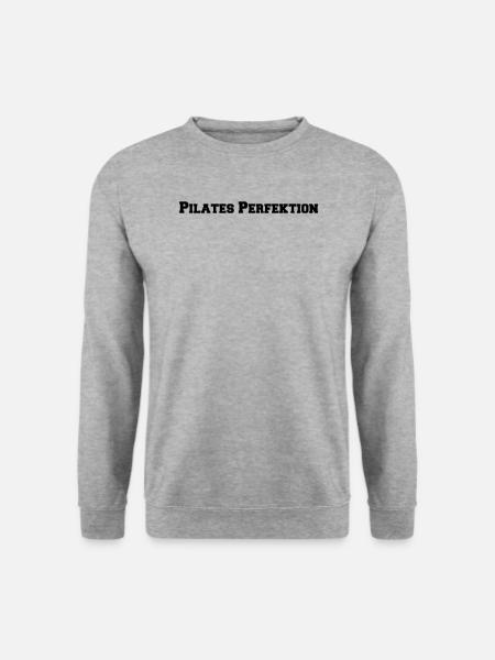 Pilates - Pilates Perfektion - Unisex Pullover - Weißgrau meliert
