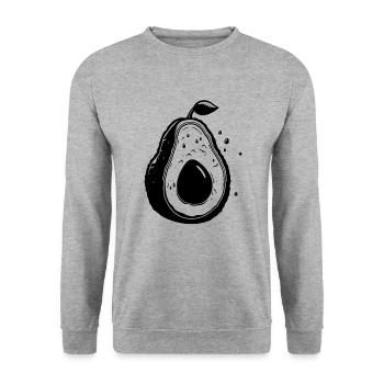 Avocado - Unisex Pullover - Weißgrau meliert - Vorne - Alina (178cm) & Michal (187cm)